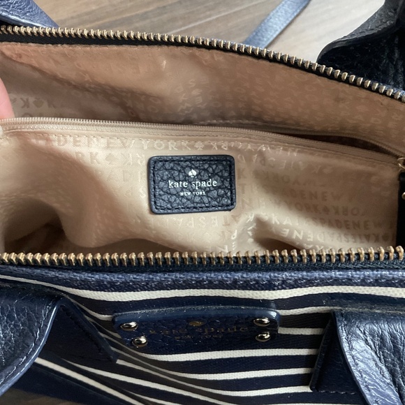 Kate Spade Navy Nautical Striped Leather Bag - Picture 10 of 14